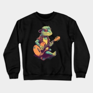 Lizard Musician Crewneck Sweatshirt